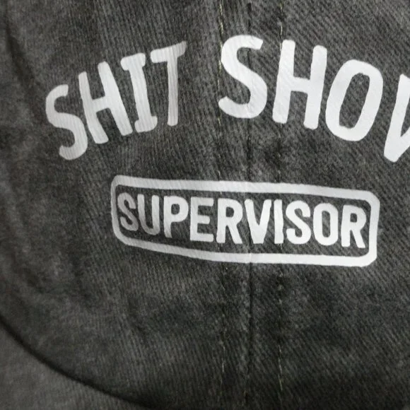 S%&T Show Supervisor gray cotton ball cap~heat pressed~NWOT - Picture 2 of 5